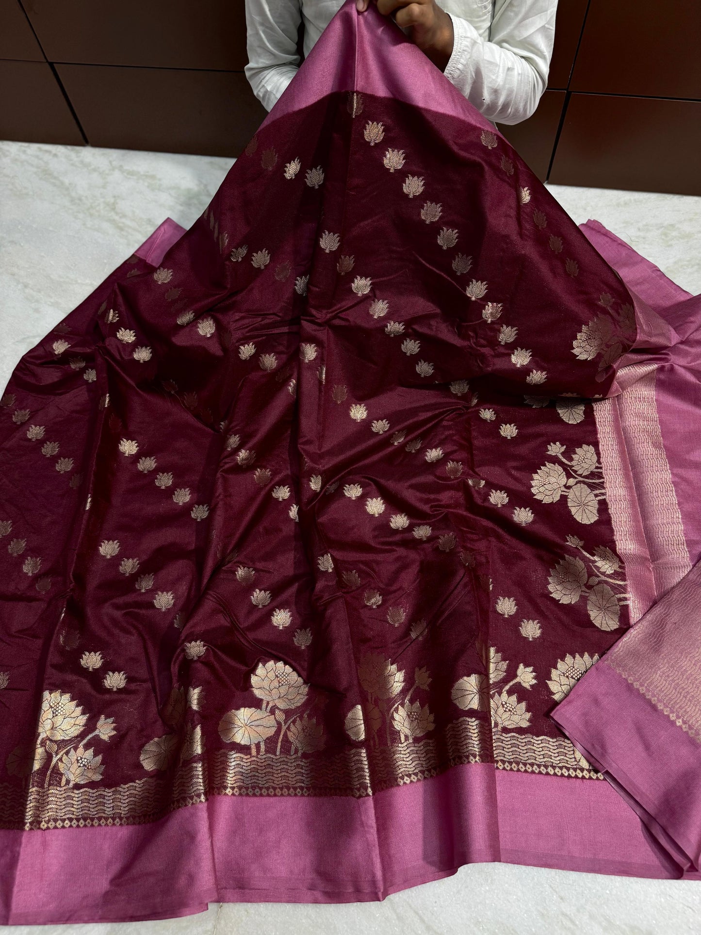 Banarasi Dybl Dupion soft silk budget saree