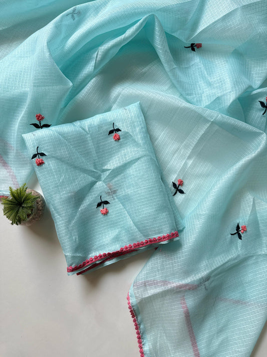 Kota Doriya saree with pure fabric and pure border Trendy Saree