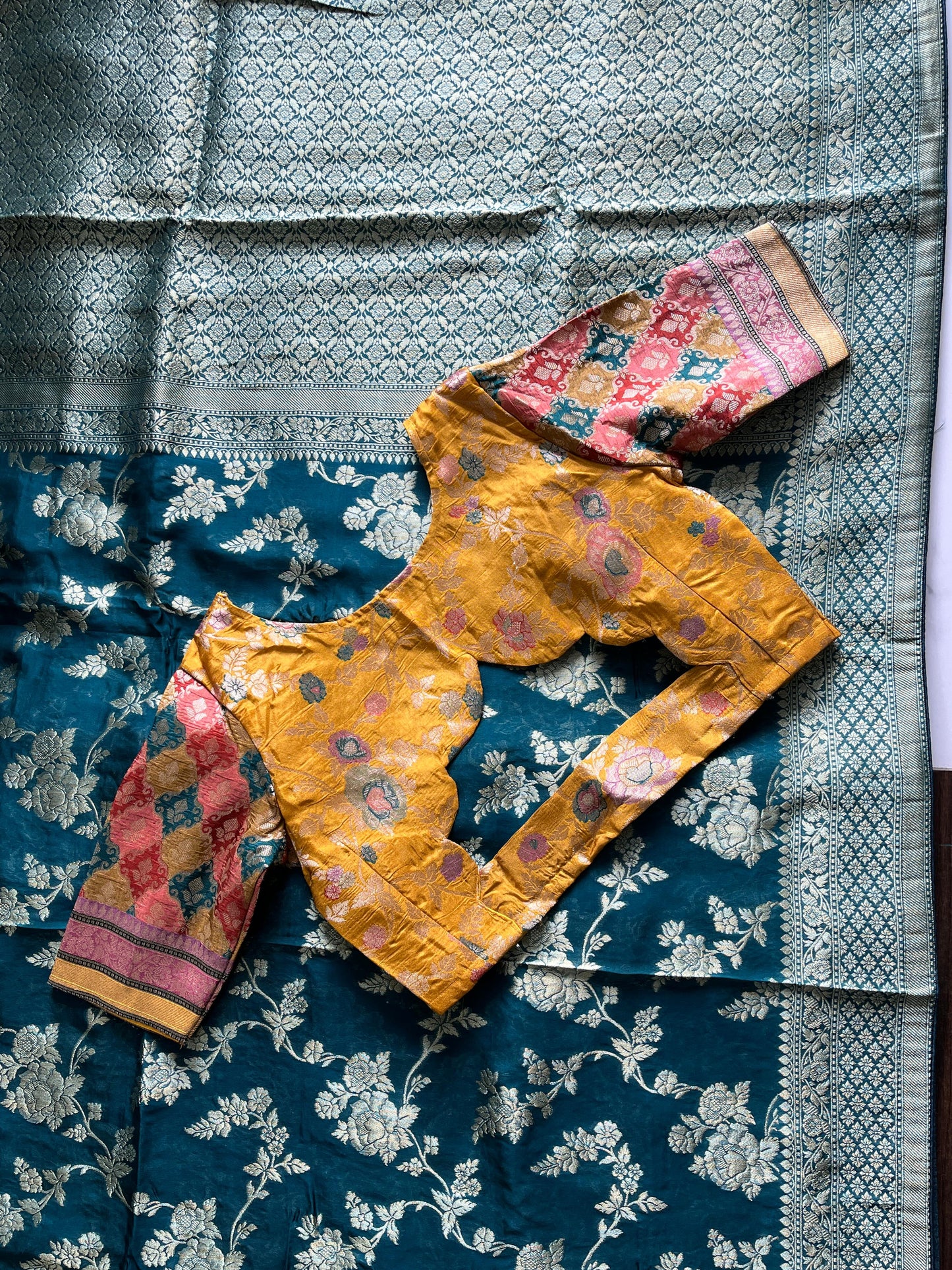 Banarasi Pattu luxe saree with stitched Blouse