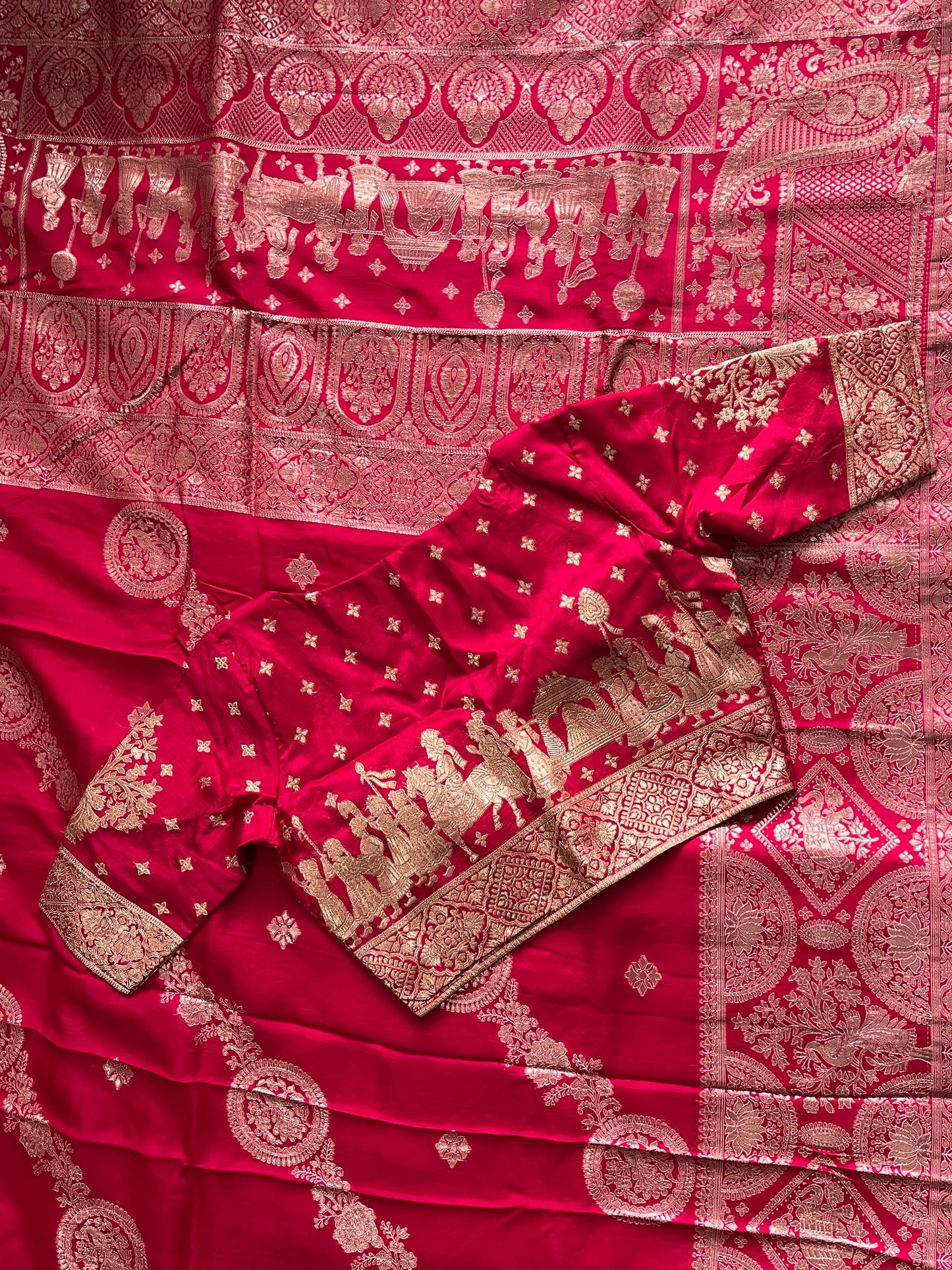 Royal Banaras Premium Classic saree with stitched blouses
