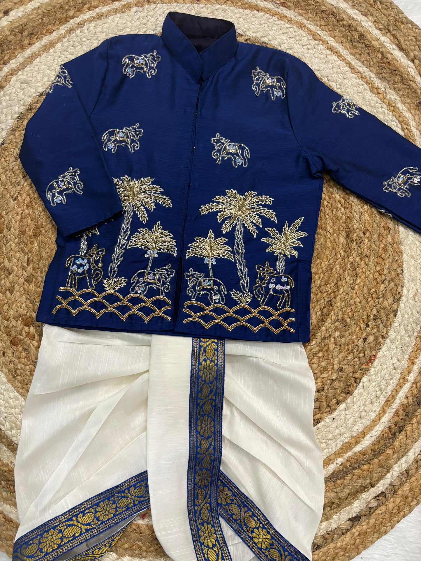 Kid kurta sets for all festivals pure maggam ones