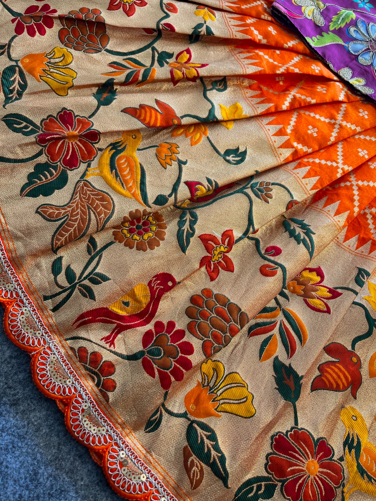 Kids Dola silk festival pavada sets