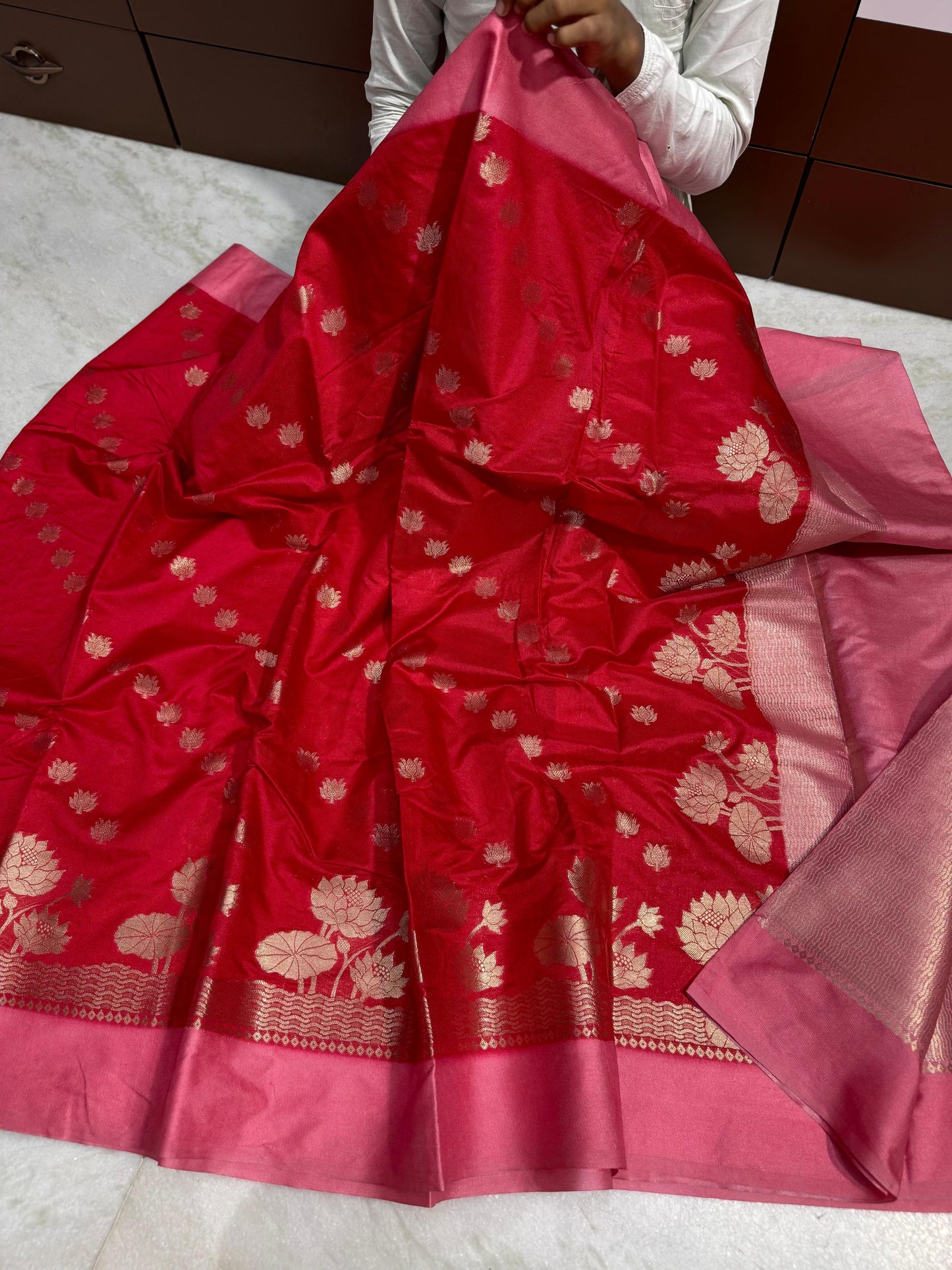 Banarasi Dybl Dupion soft silk budget saree