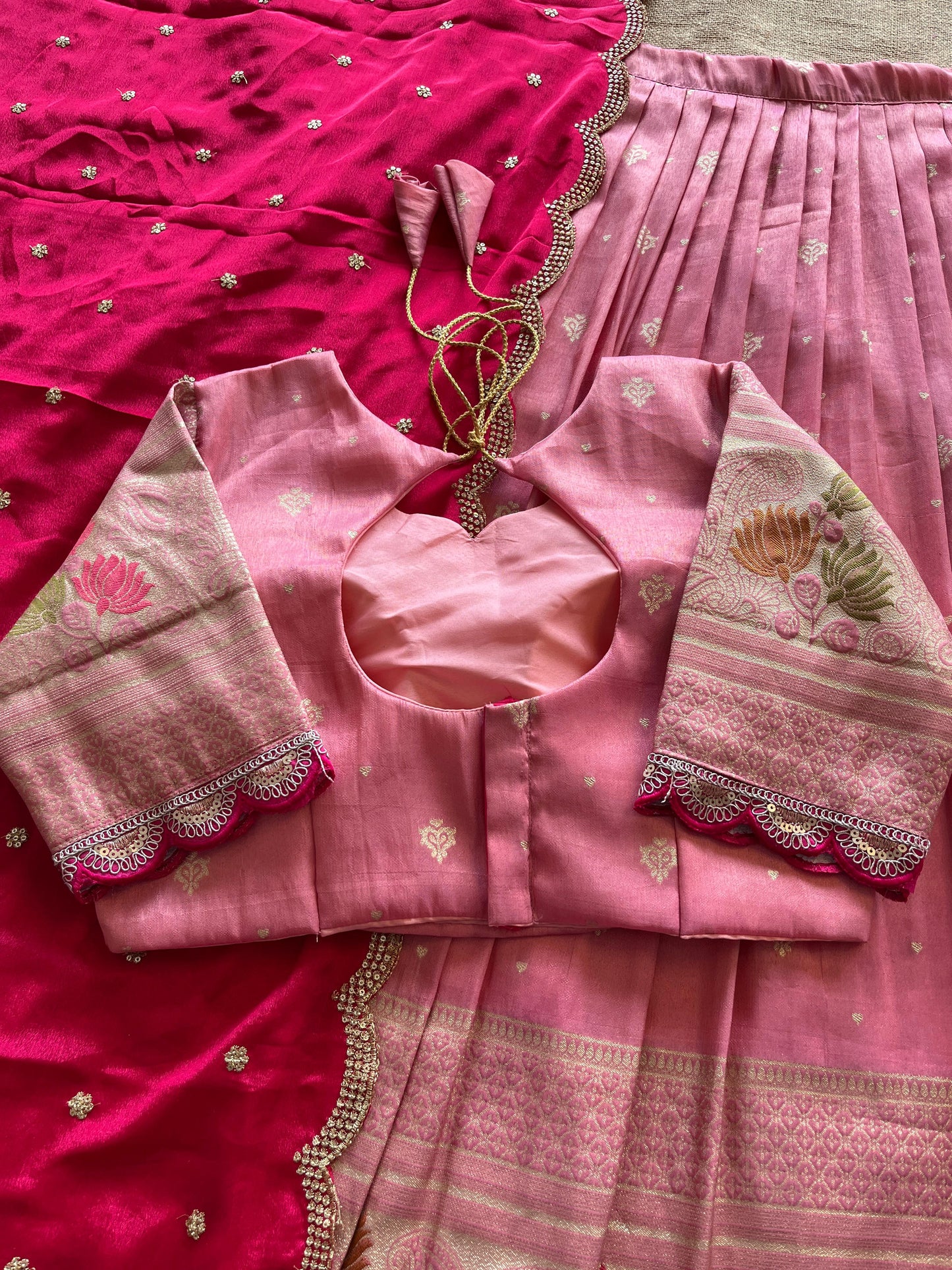 Lehenga Viscose tissue silk stiched Lehenga