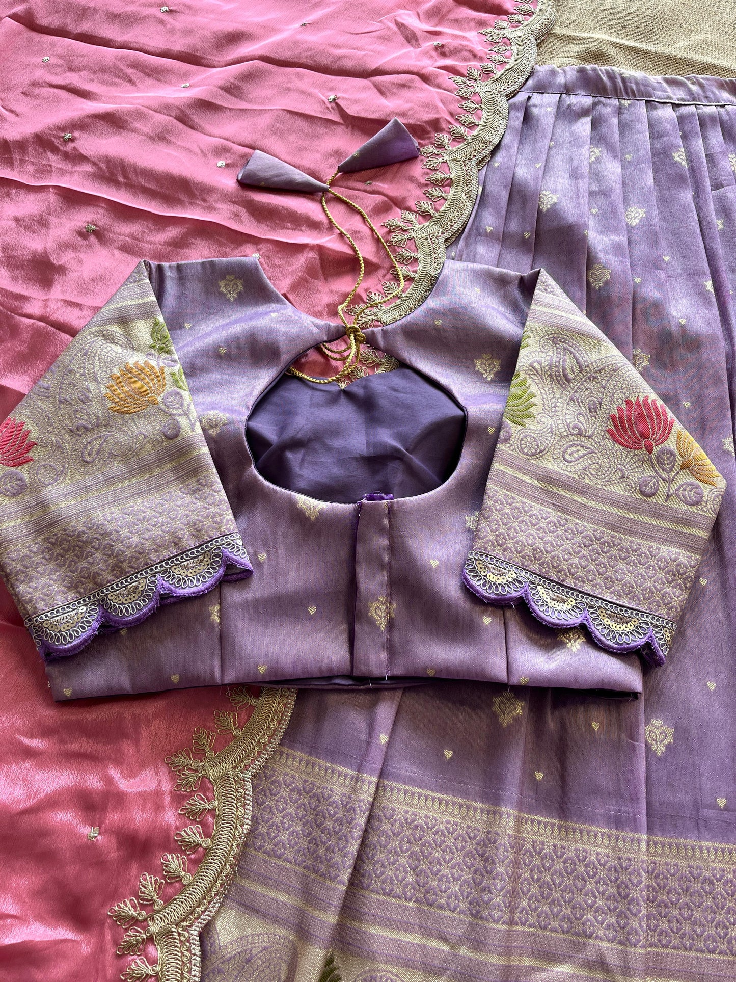 Lehenga Viscose tissue silk stiched Lehenga