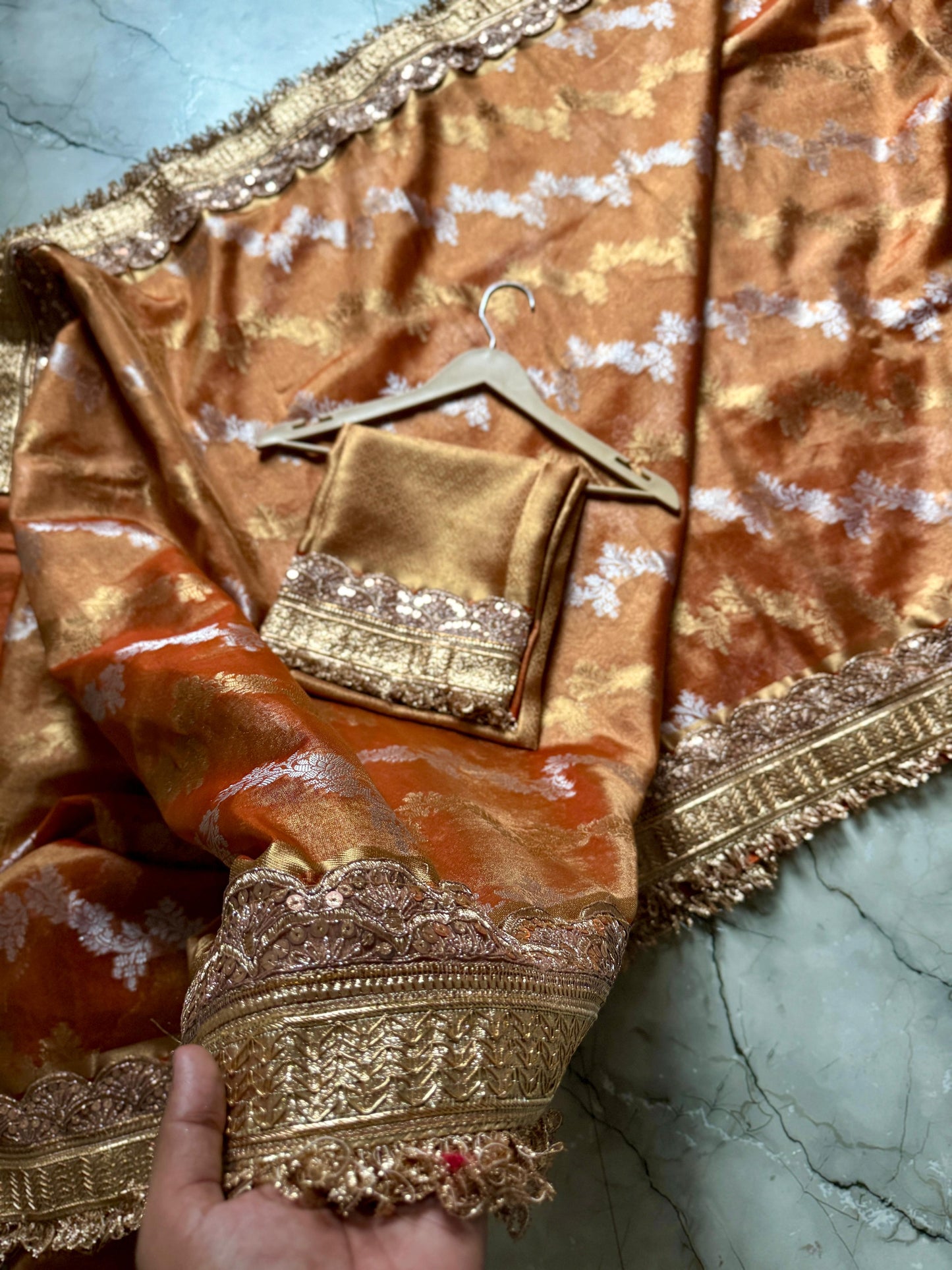 Banarasi Tissue lace luxe saree
