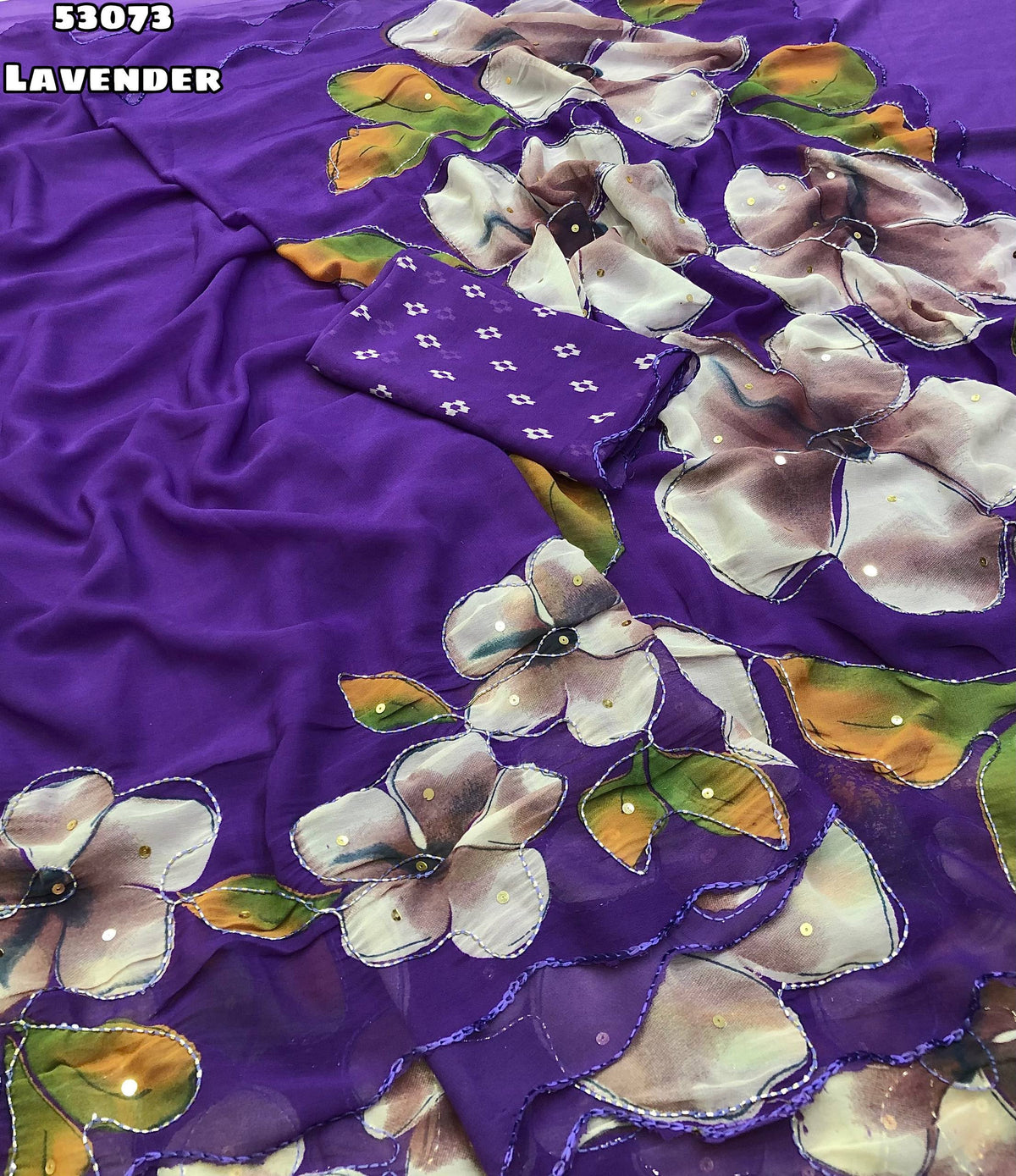 Trending soft weightless chiffon floral sarees