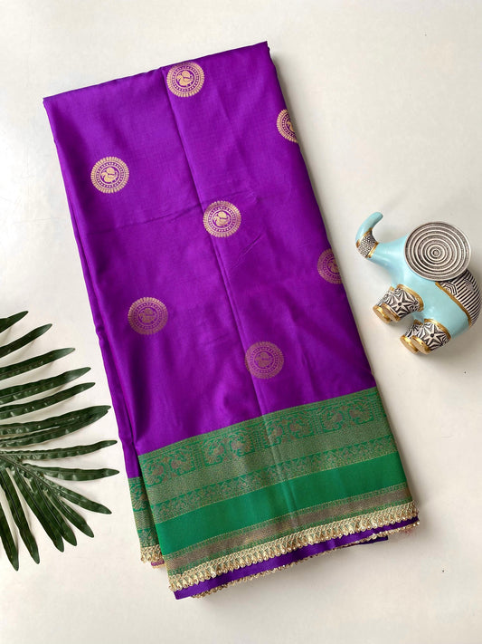 Semi Pattu Saree with Designer pallu