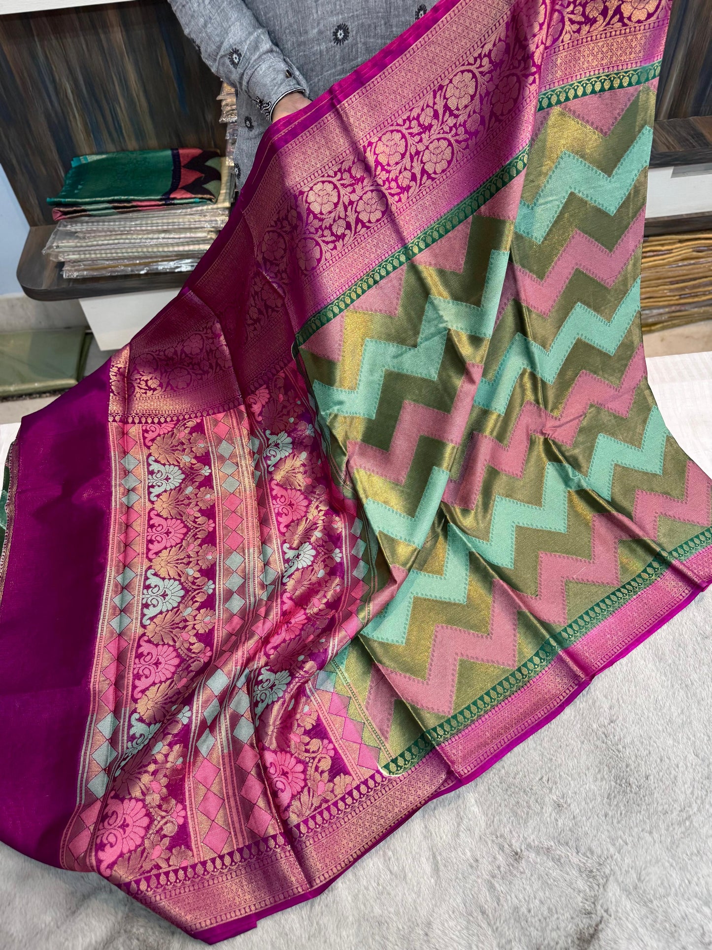 Banarasi Dybl Katan soft silk Festival budget collection