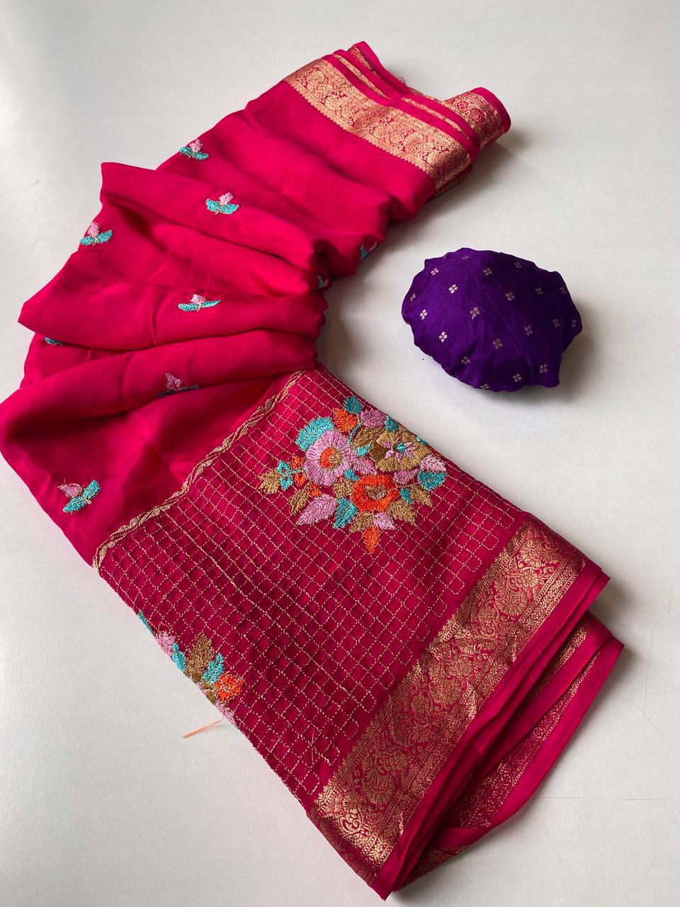 chinon chiffon luxe classic sarees
