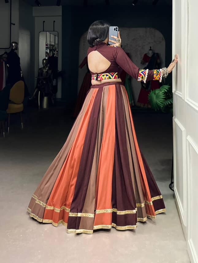 Navratri vibes, traditional pride, and a lehenga that speaks for itself!🤎✨