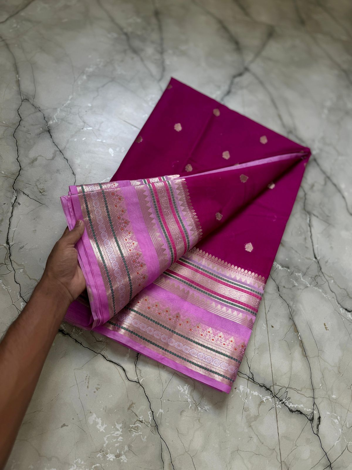 Banarasi warm silk Minadar border saree budget