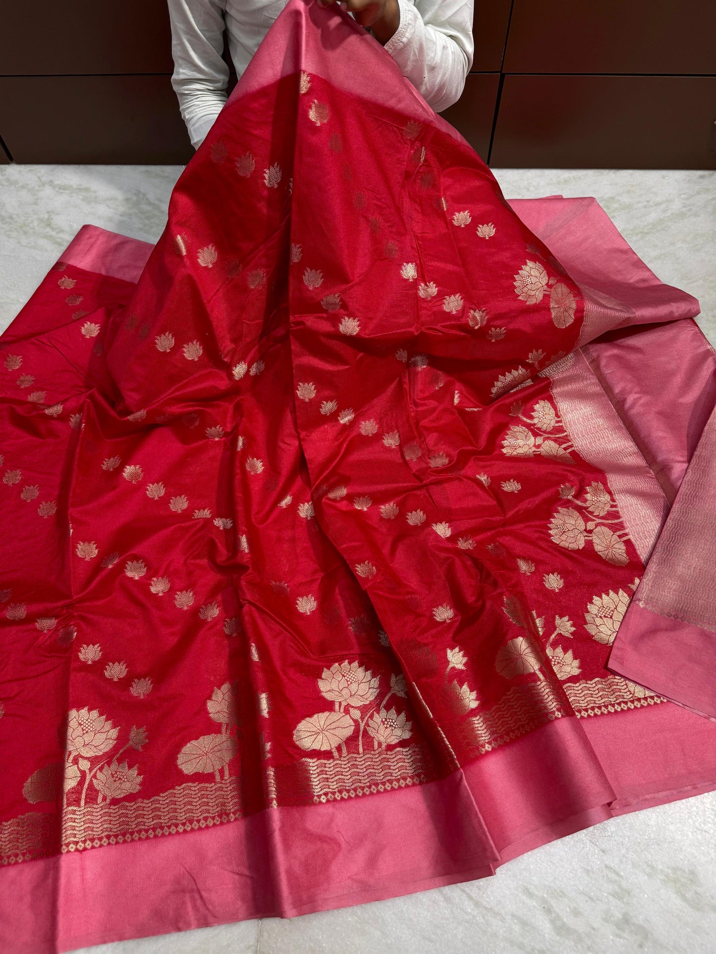 Banarasi Dybl Dupion soft silk budget saree