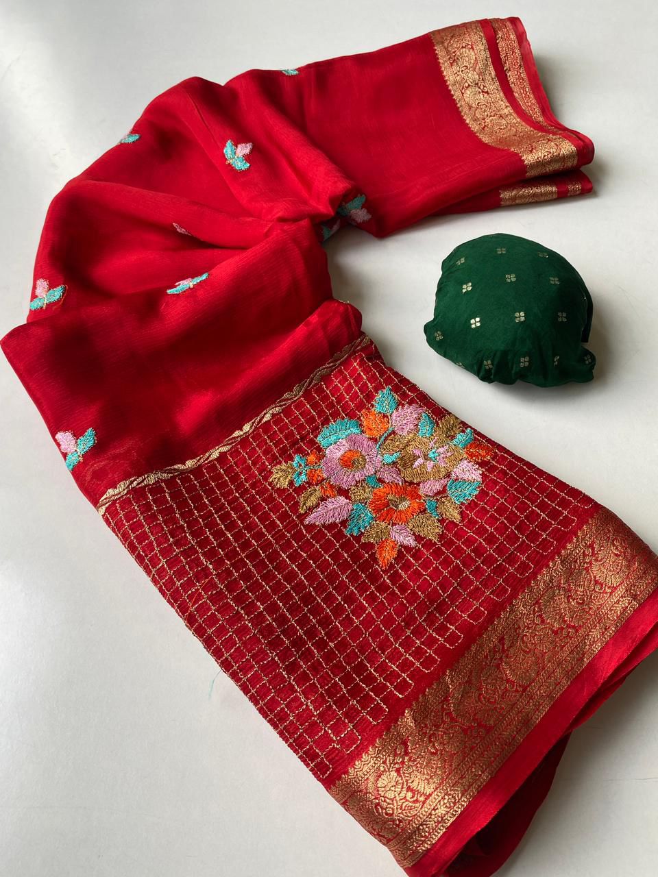 chinon chiffon luxe classic sarees