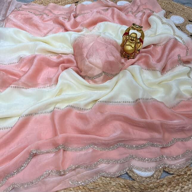 Budget Fancy trending space silk work sarees