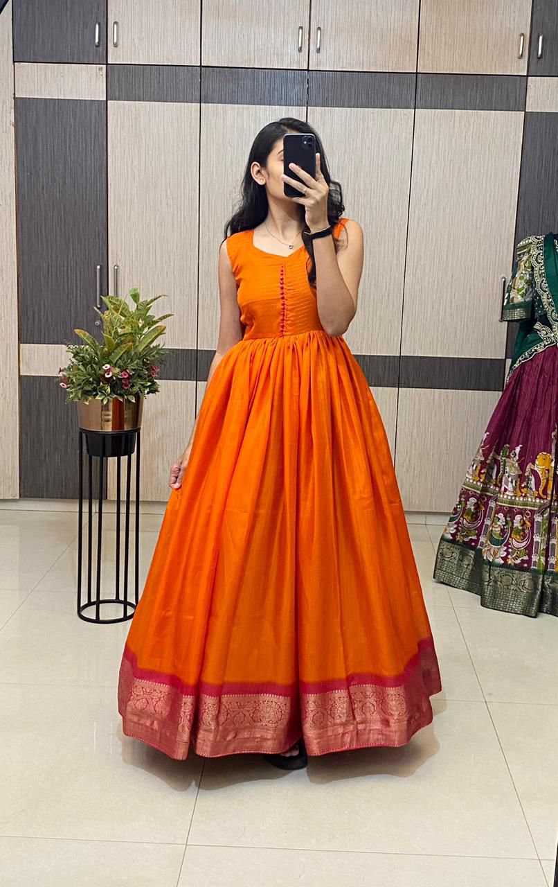 Classic Gowns Haldi Special 2 in one Gown for all festival