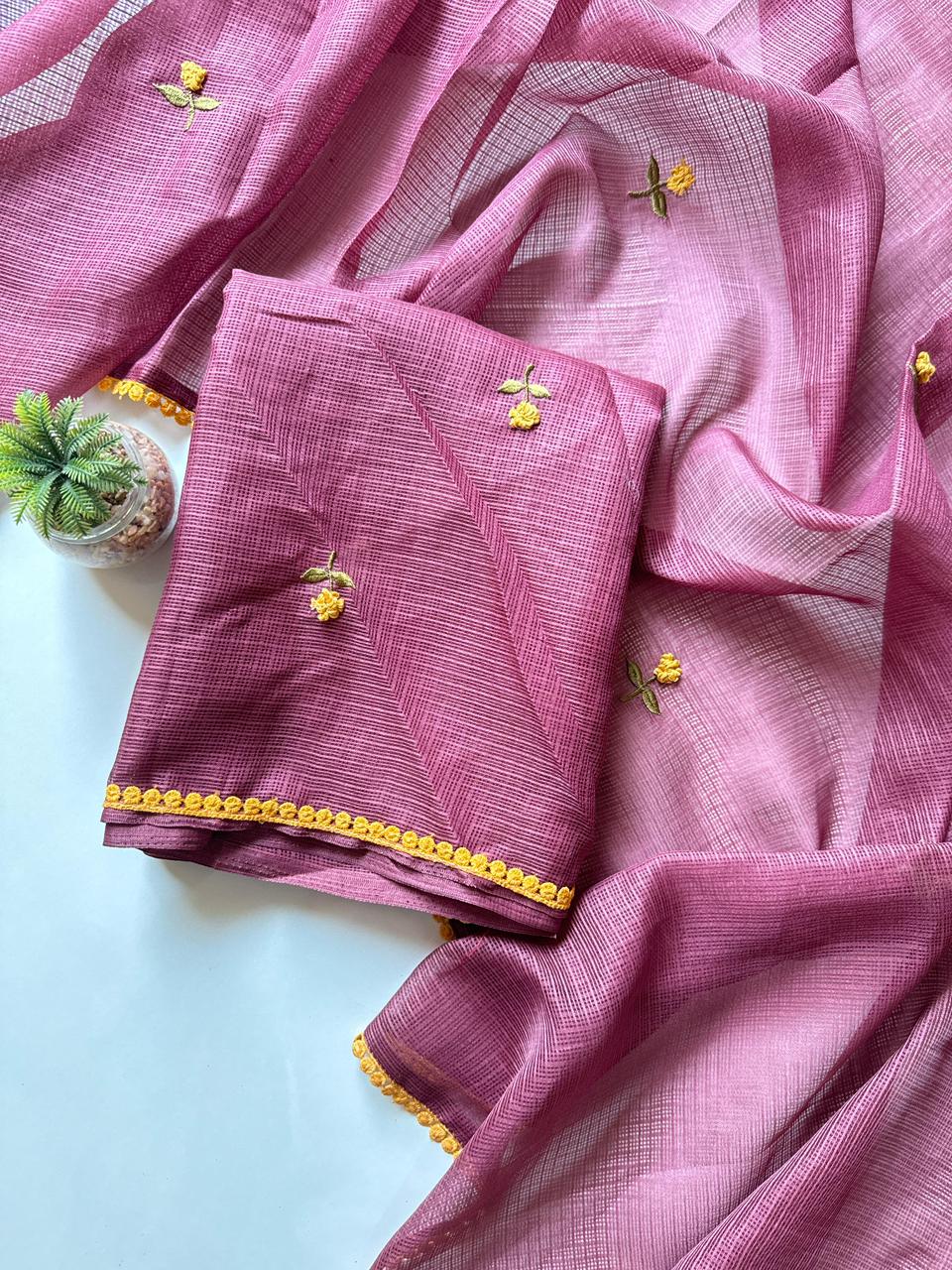 Kota Doriya saree with pure fabric and pure border budget