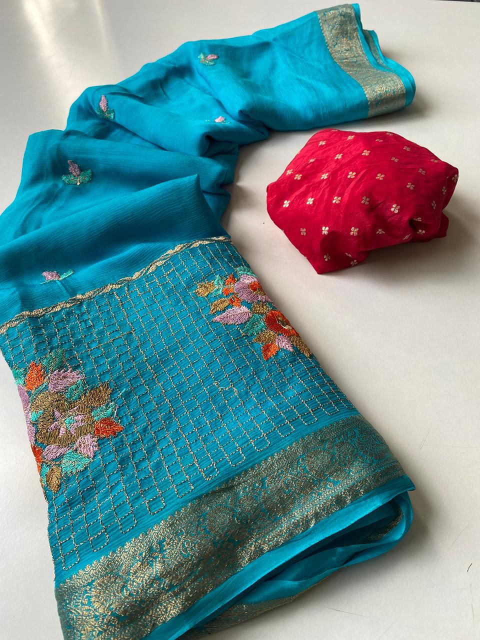 chinon chiffon luxe classic sarees