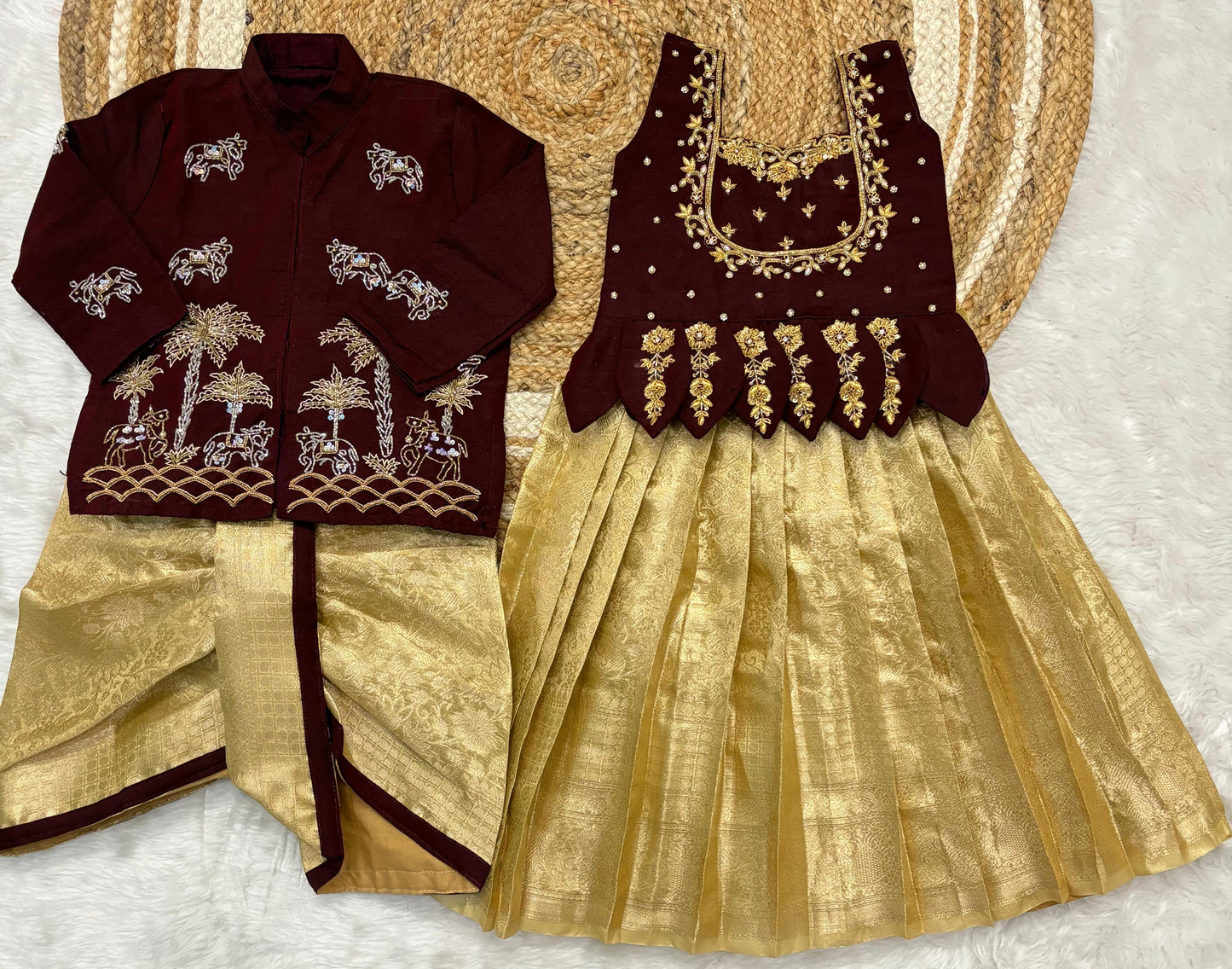 Soft semi kanchi tissue kids set