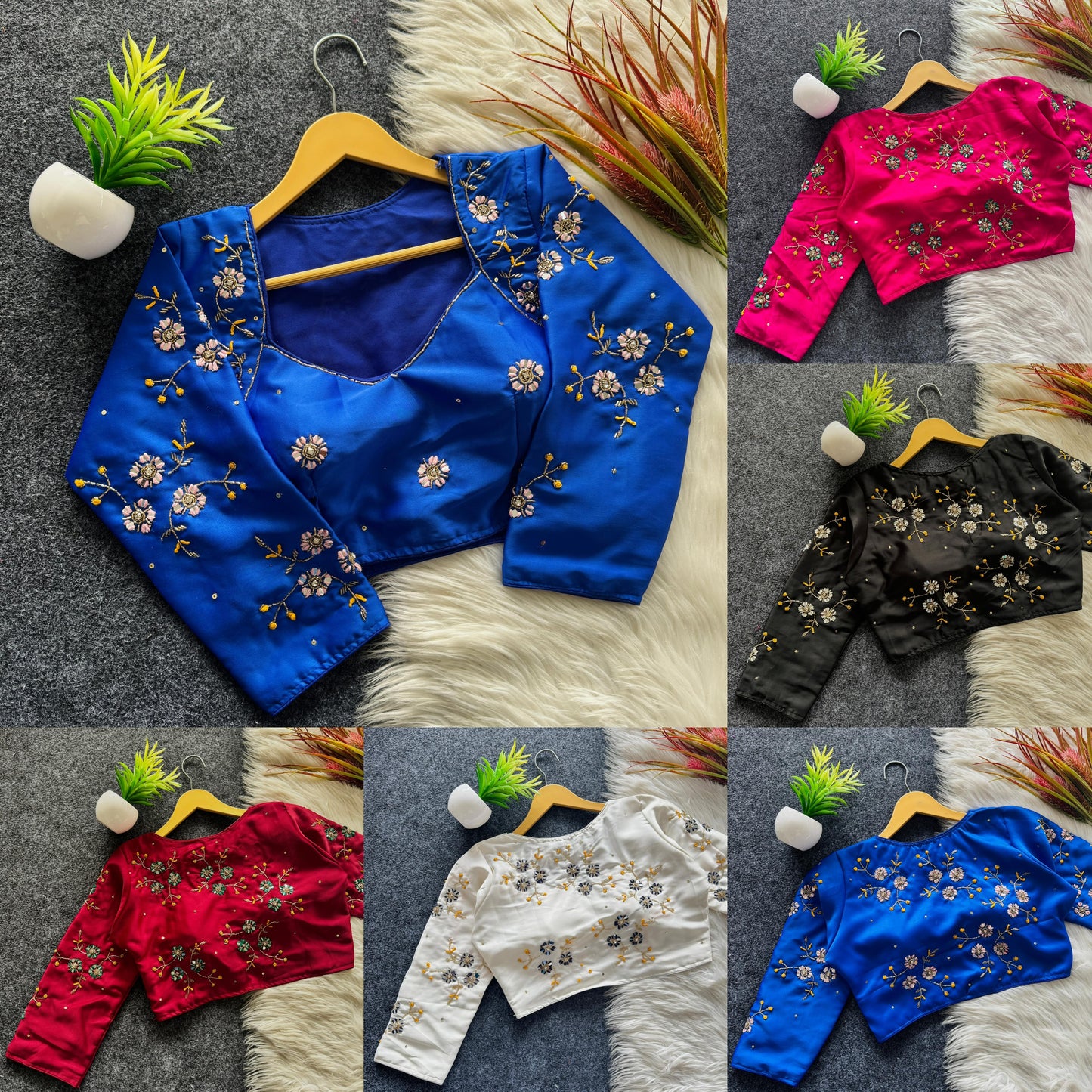 Golden handwork blouse