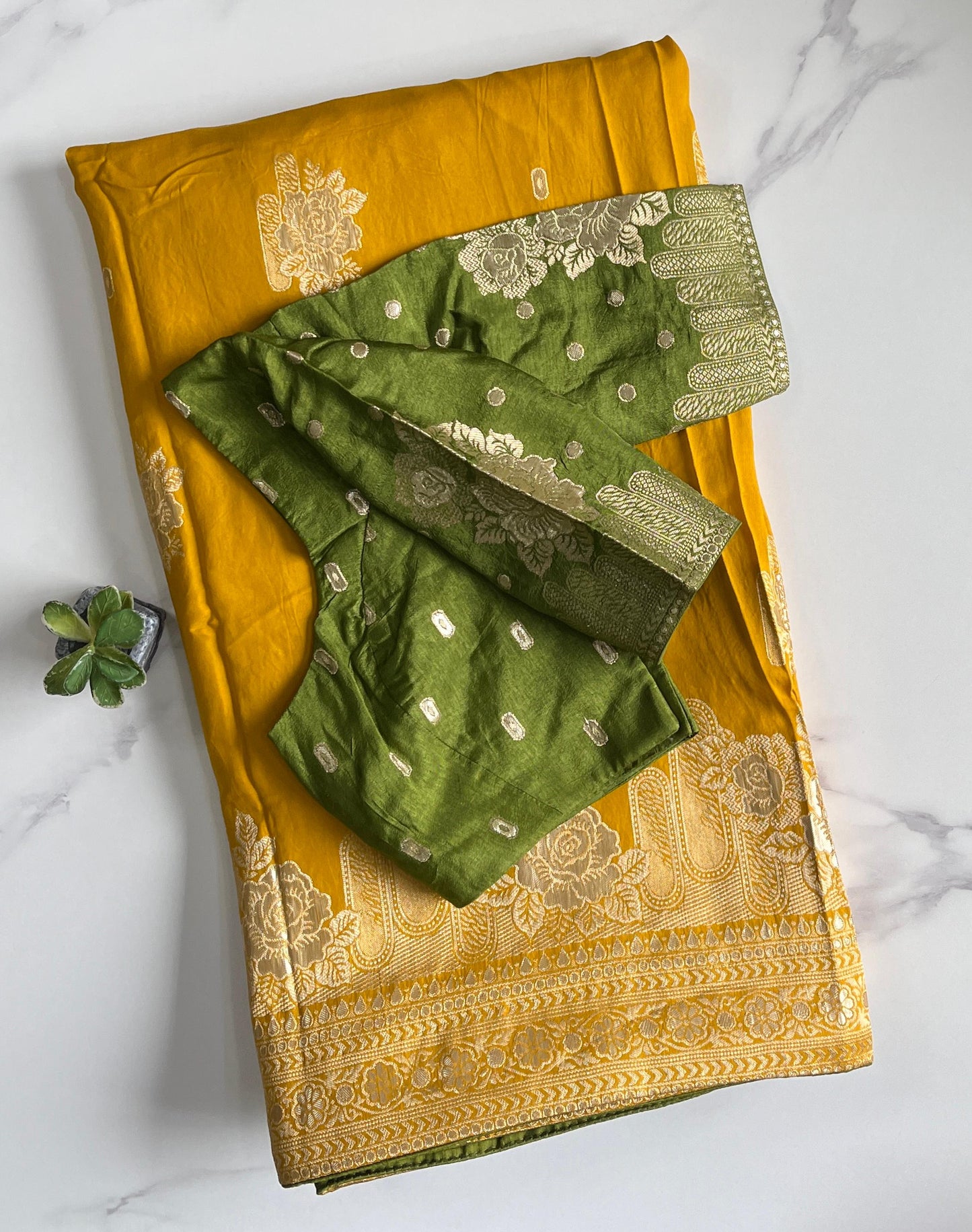 Royal Banaras Premium Classic saree with stitched blouses