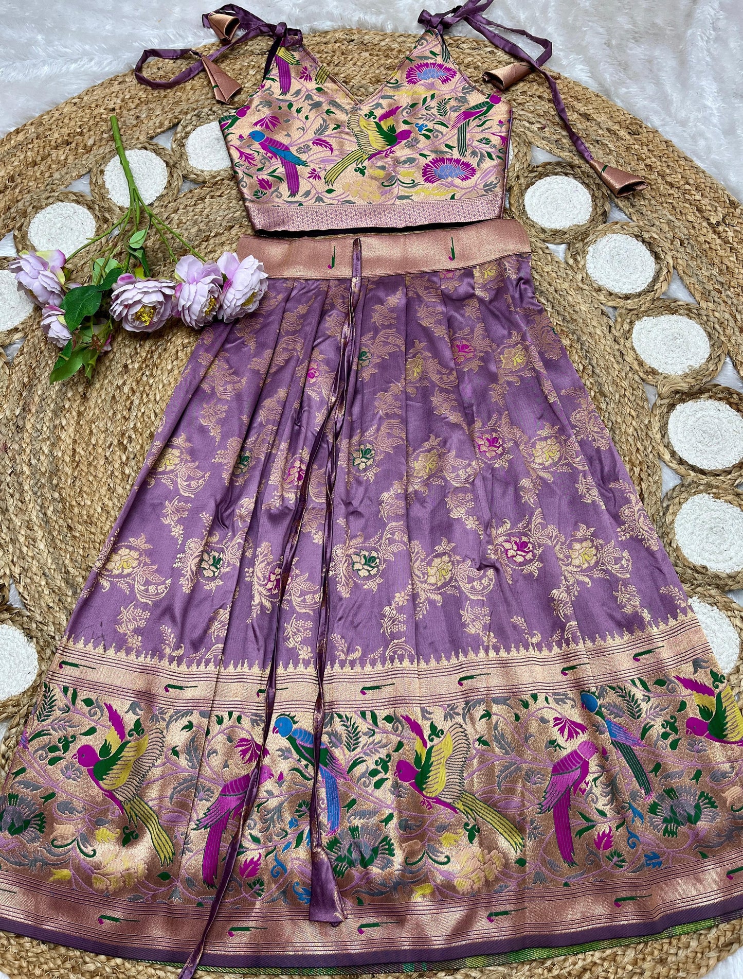 Kids paithani Lehenga sets