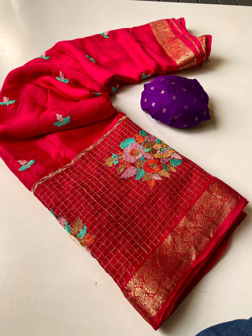 chinon chiffon luxe classic sarees