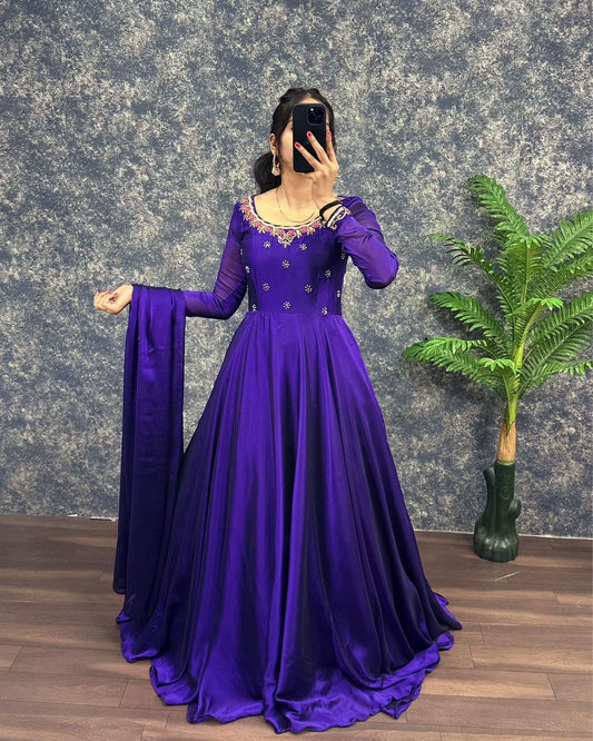 Rangoli classic work gowns