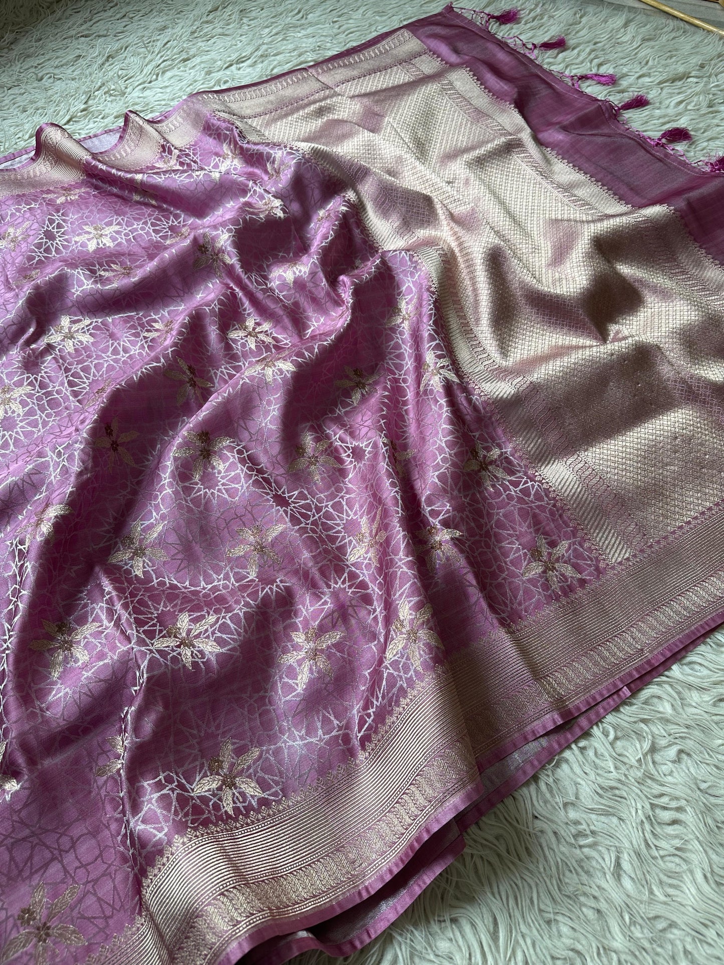Banarasi mashru silk saree Luxe