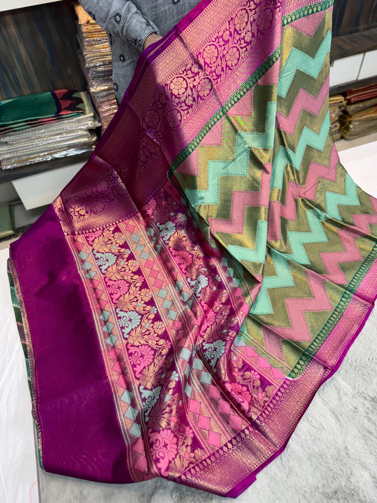 Banarasi Dybl Katan soft silk Festival budget collection