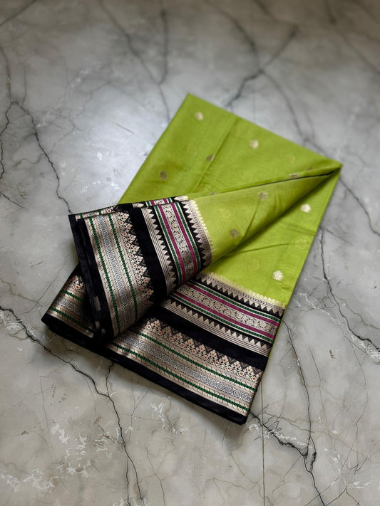 Banarasi warm silk Minadar border saree  budget