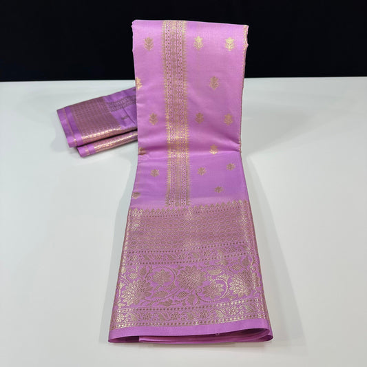 Semi Banarasi’s Katan silk weaving temple sarees