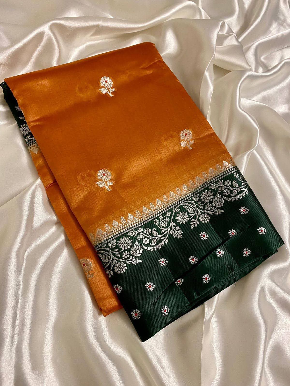 Banarasi Meena Katan silk budget sarees