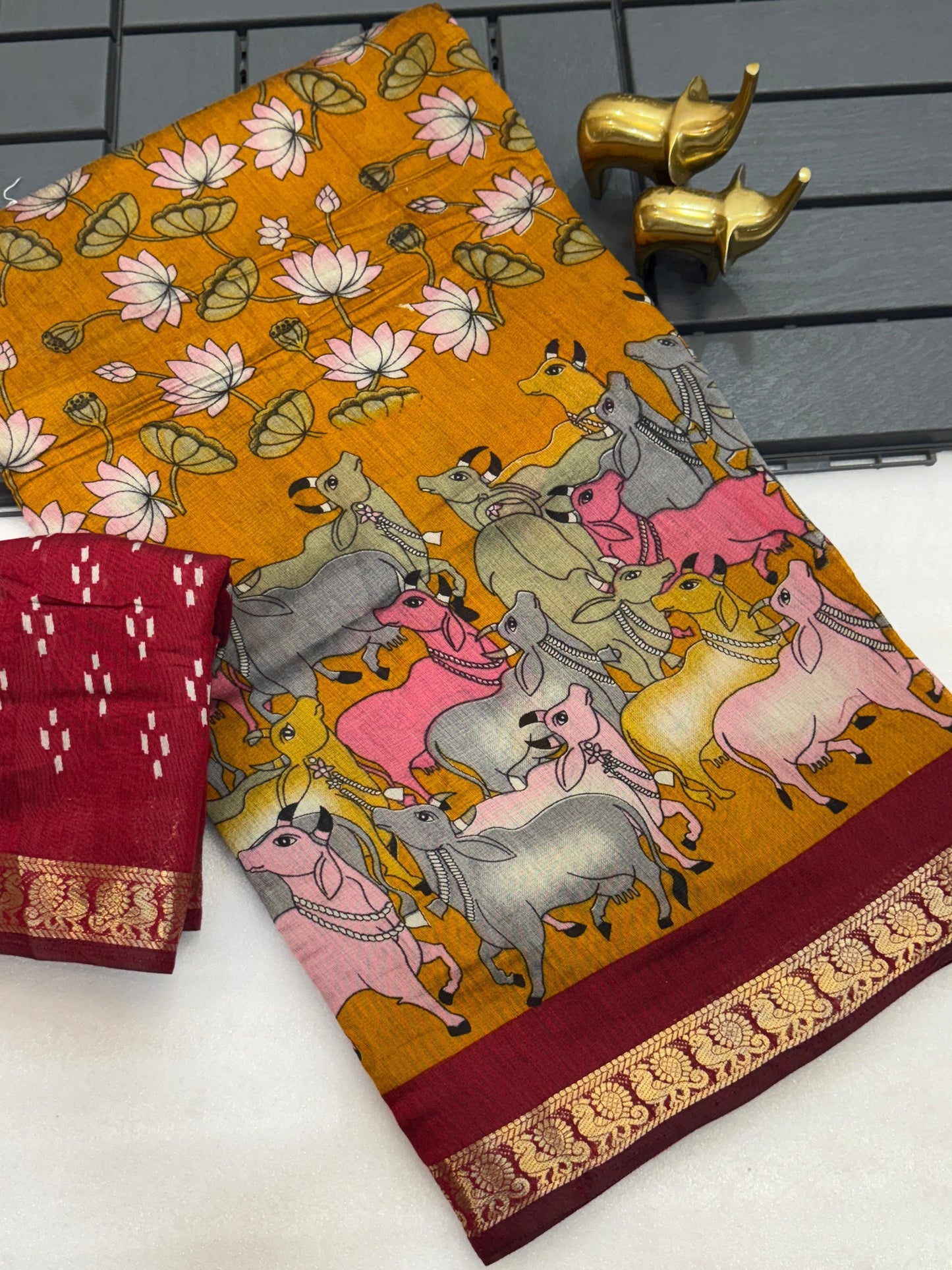 Mangalagiri silk Kalamkari saree budget