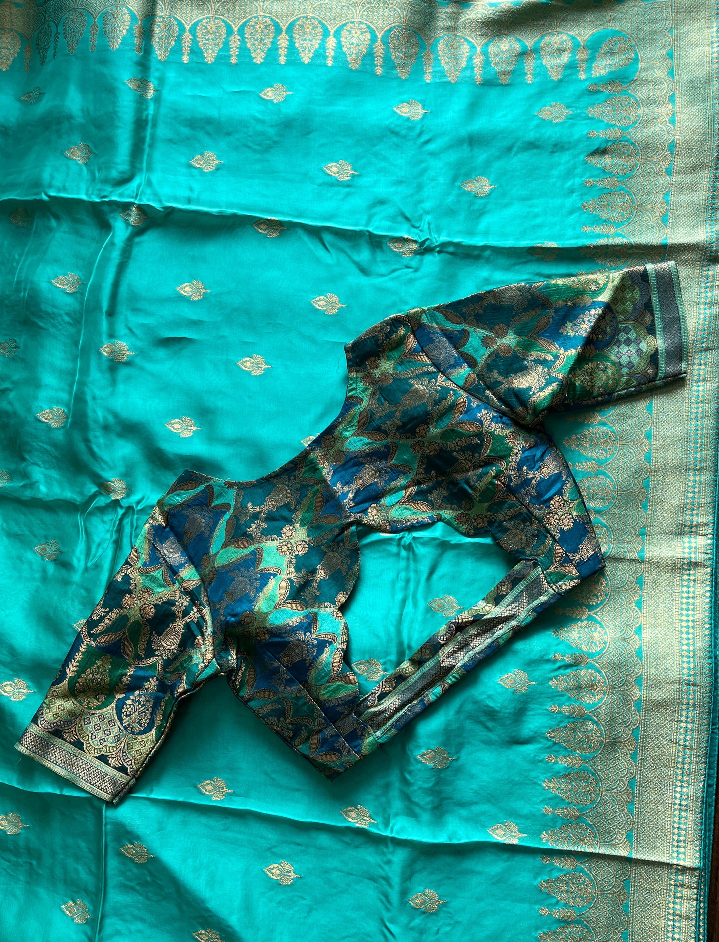 Banarasi Pattu luxe saree with stitched Blouse