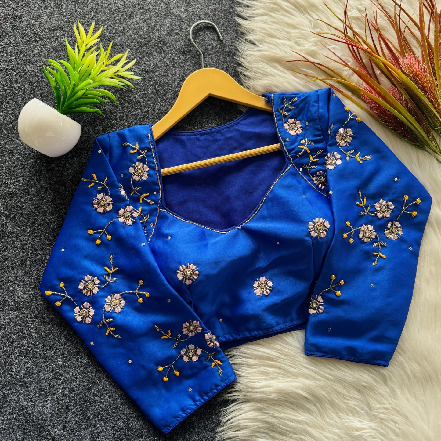 Golden handwork blouse