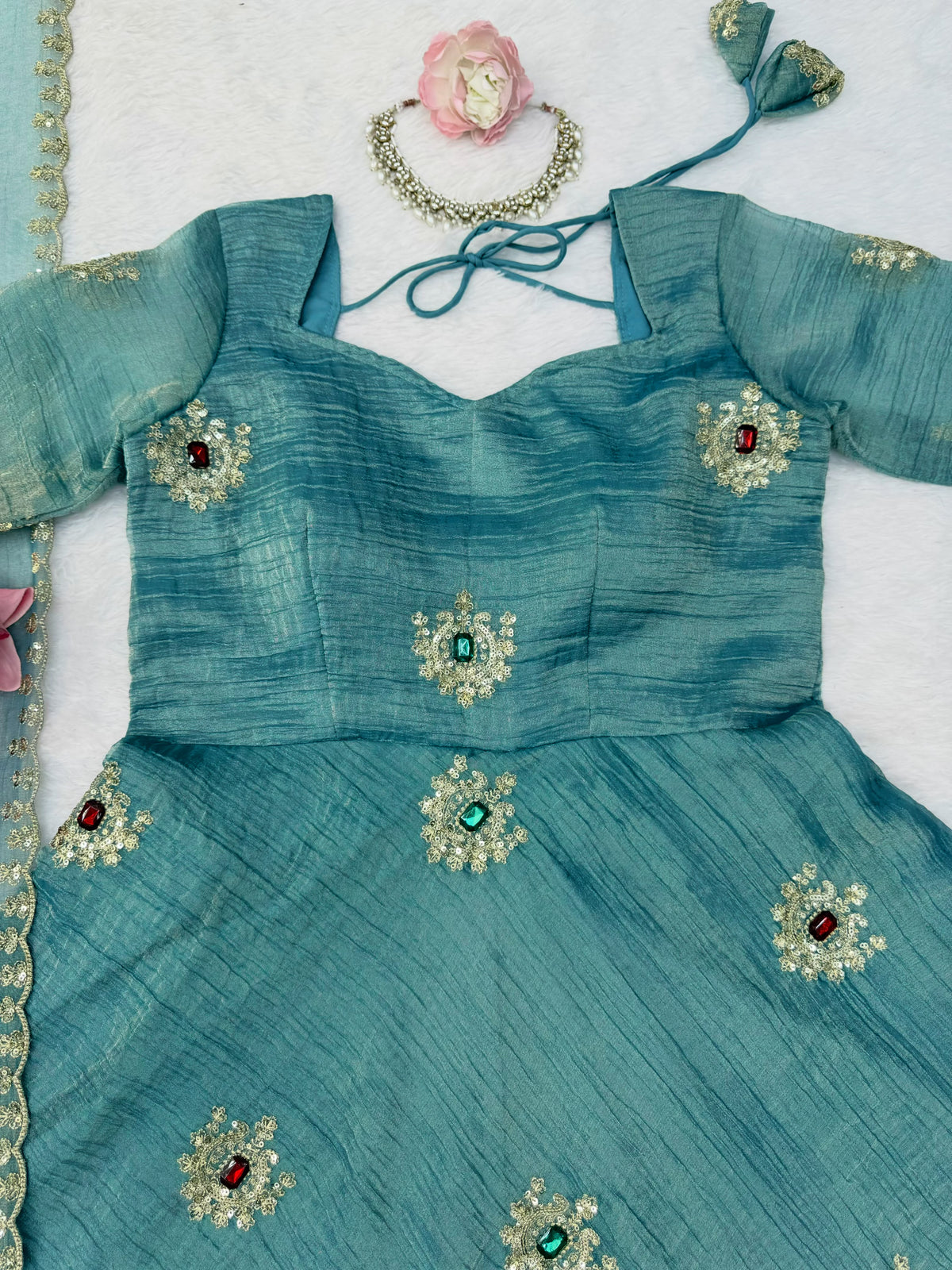 Salsa silk Anarakali Designer gown