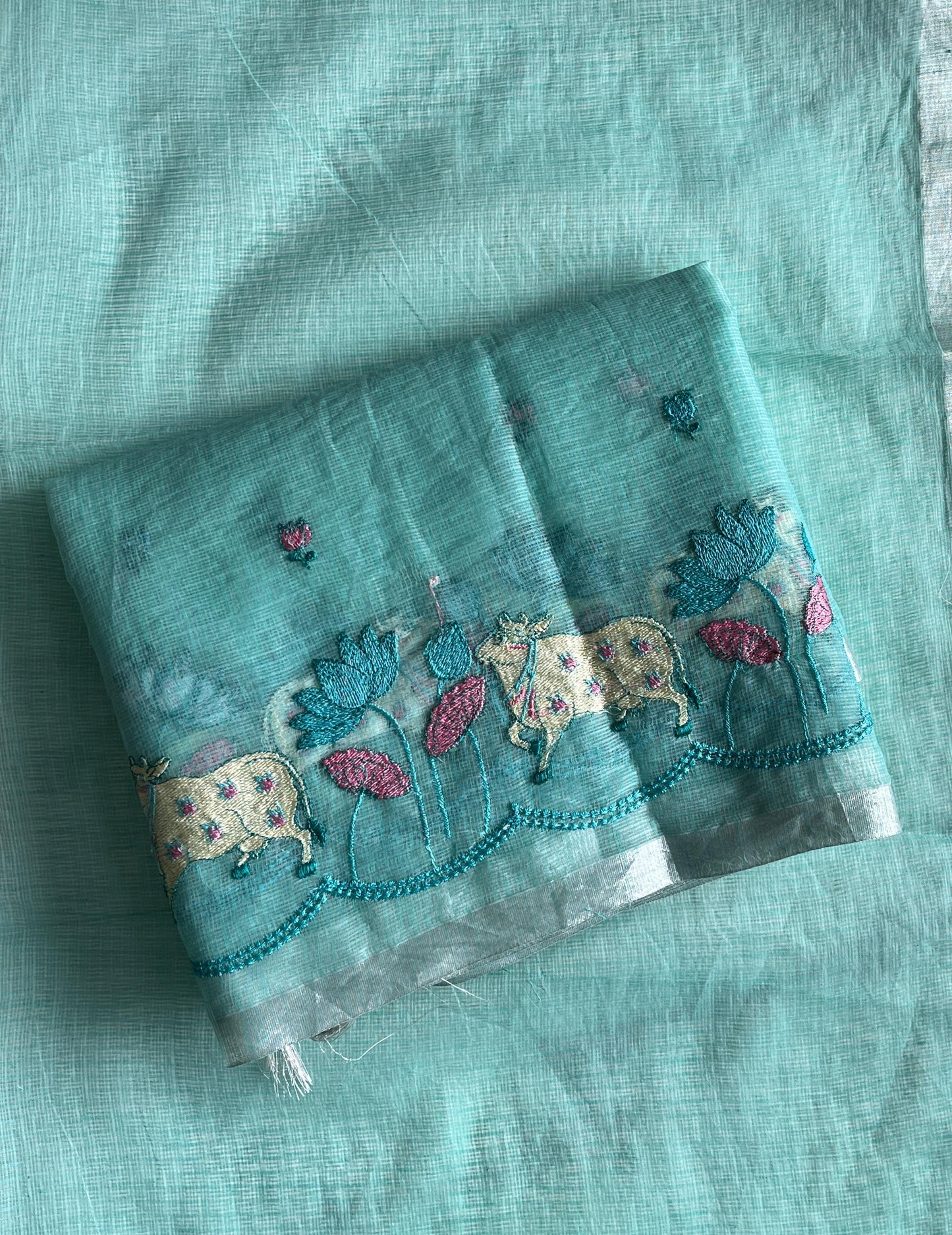 Pichwai Kota Doris With embroidery butties Budget sarees