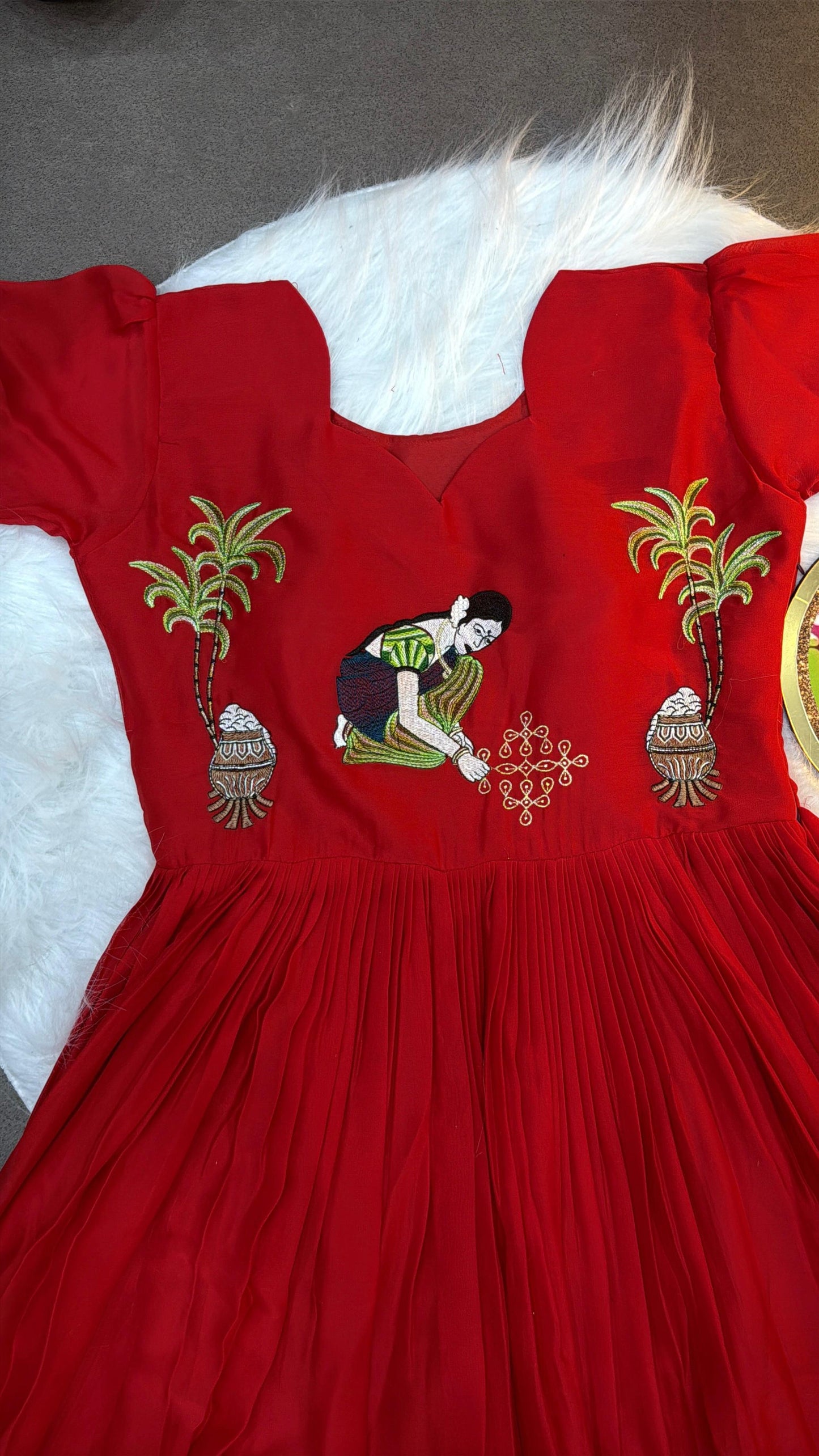 Sankranthi festival special classic thread work gowns