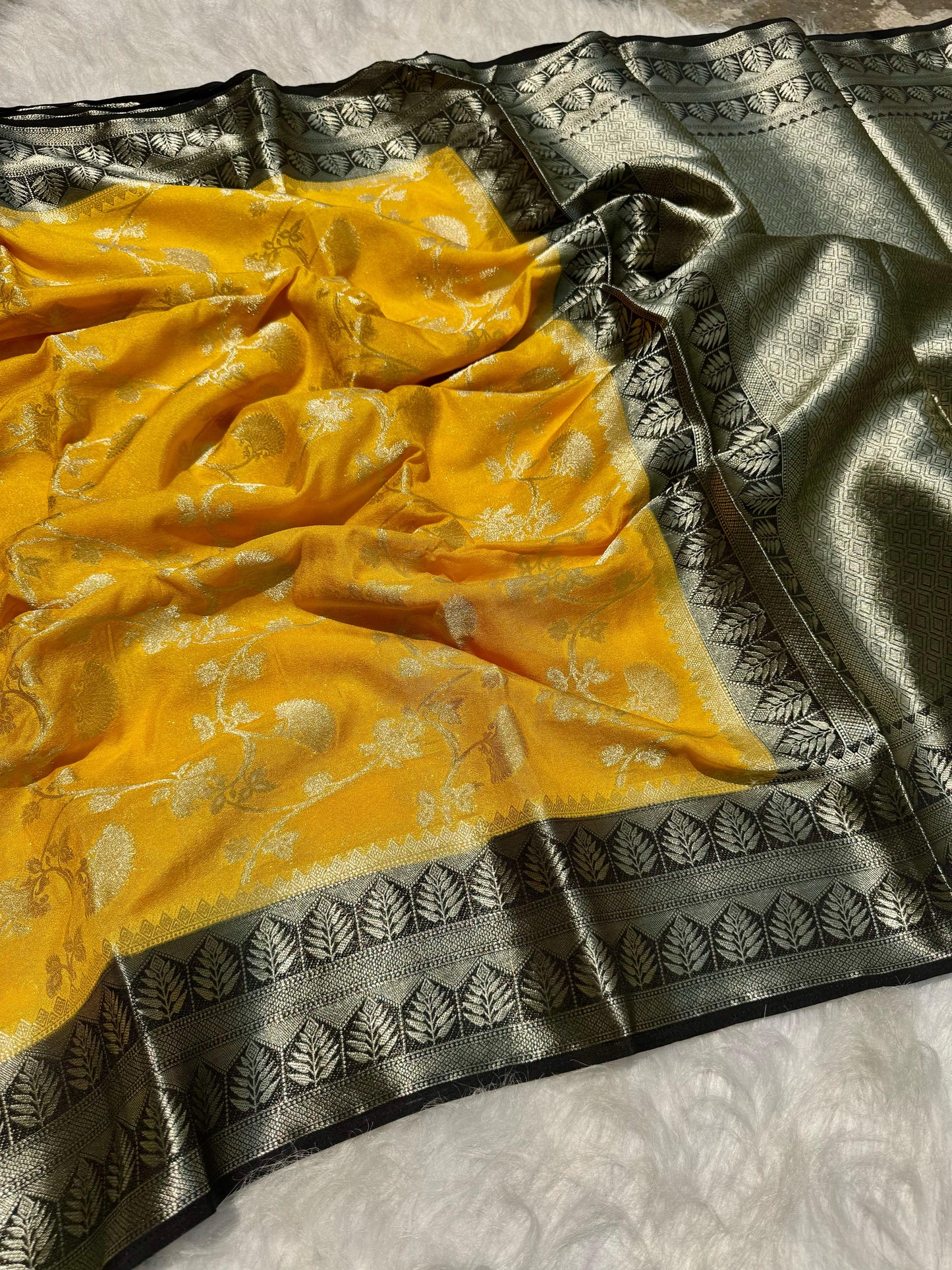 Handloom katan soft Georgette classy sarees