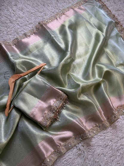 Banarasi kanjivaram bridal katan brocade silk saree classy