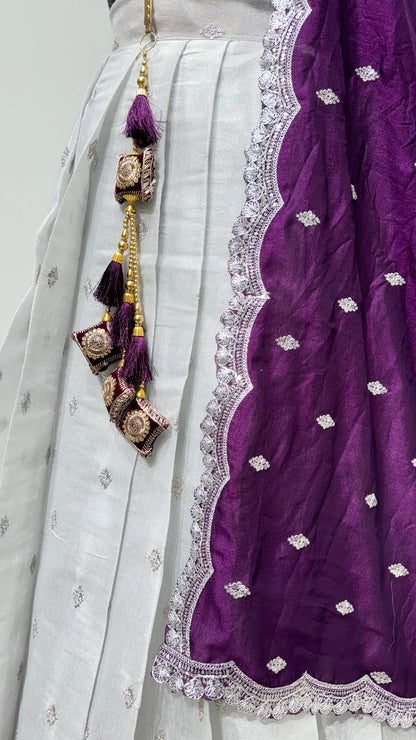 Desginer Lehenags With Cutwork Dupattas