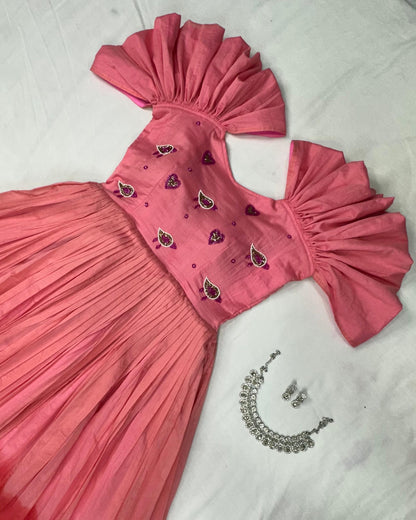 Duel shade handwork gowns