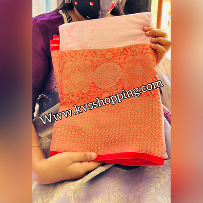 Semi Kanchipuram Banarasi Budget Sarees