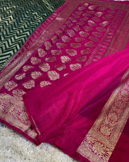 Banarasi Kadhi Georgette Saree