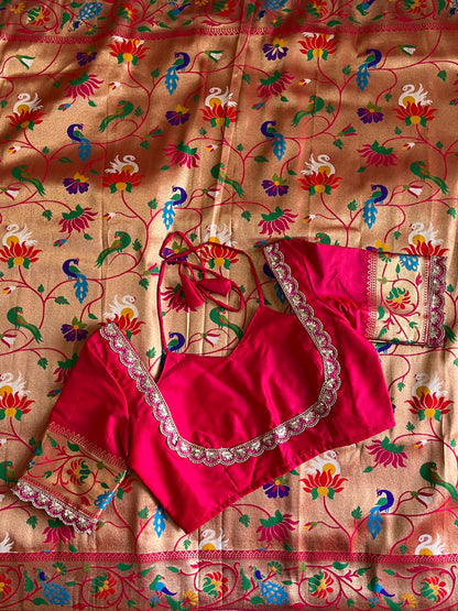 Paithani Luxe saree With Stitched Blouse