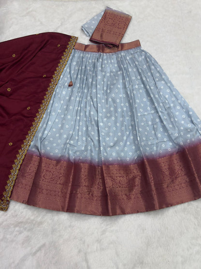 Bandhani Lehengas With Georgette Dupattas