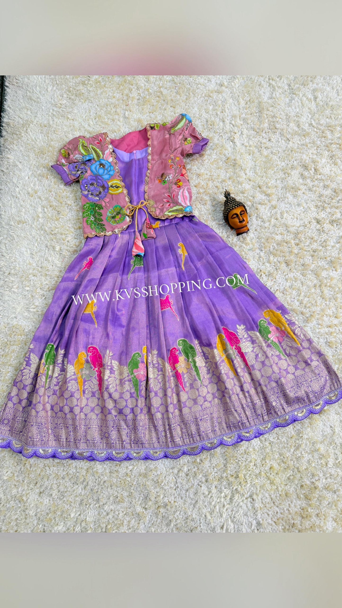 Kids 2 in One gowns Parrot Gowns