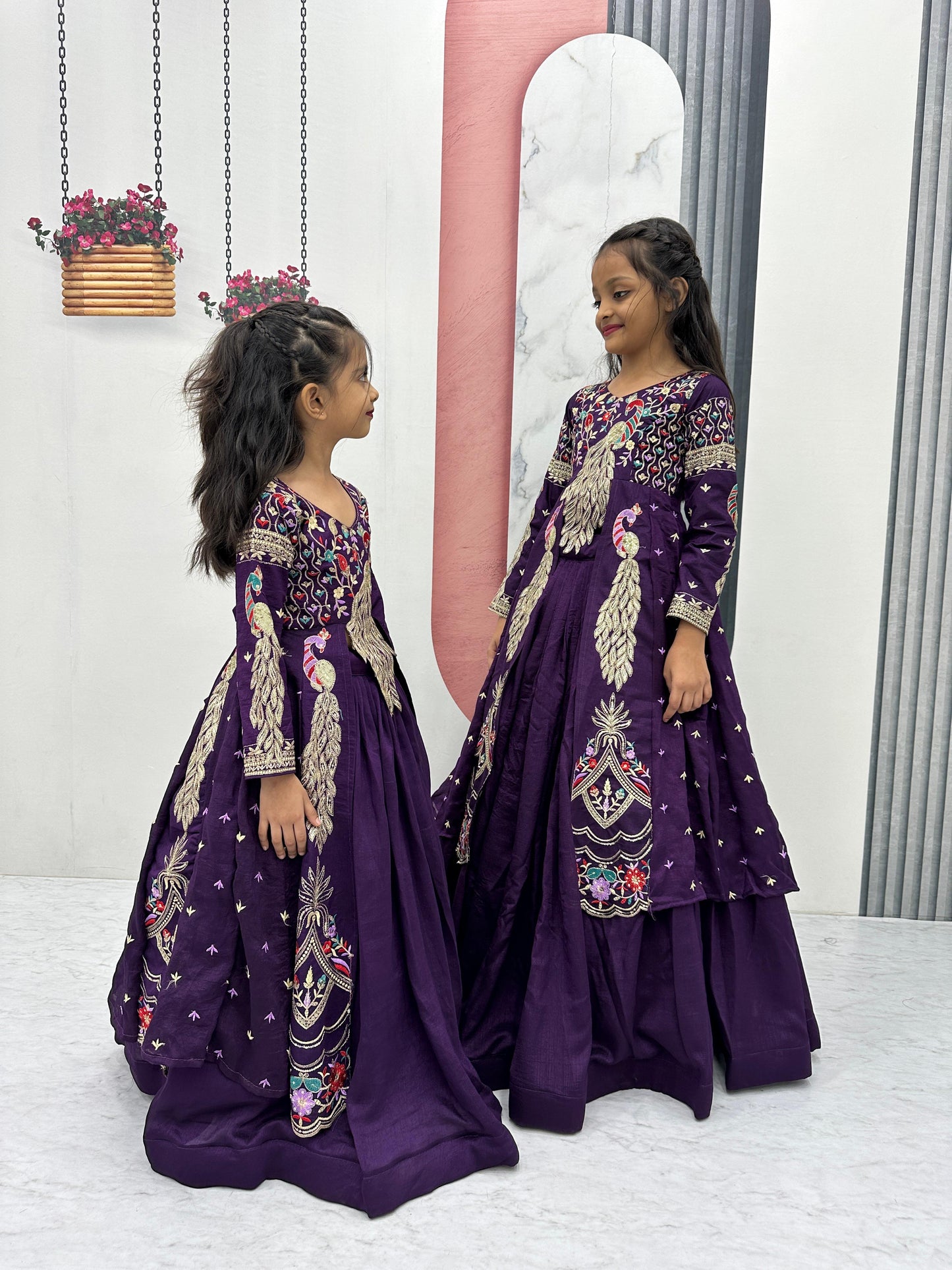 Kids cute peacock Desginer sets