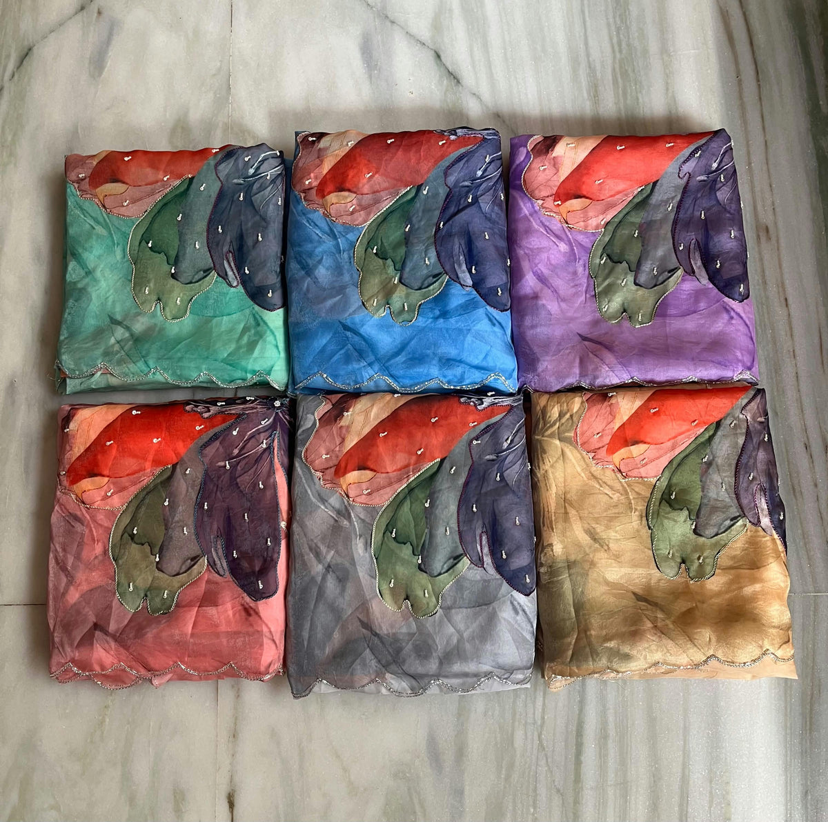 Fendy satin budget Handwork saree